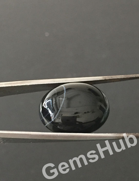Natural Certified Sulemani Black Hakik Stone, 16.70 ct